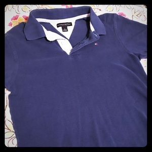 🚌 Blue Tommy Hilfiger Boys Polo 📚